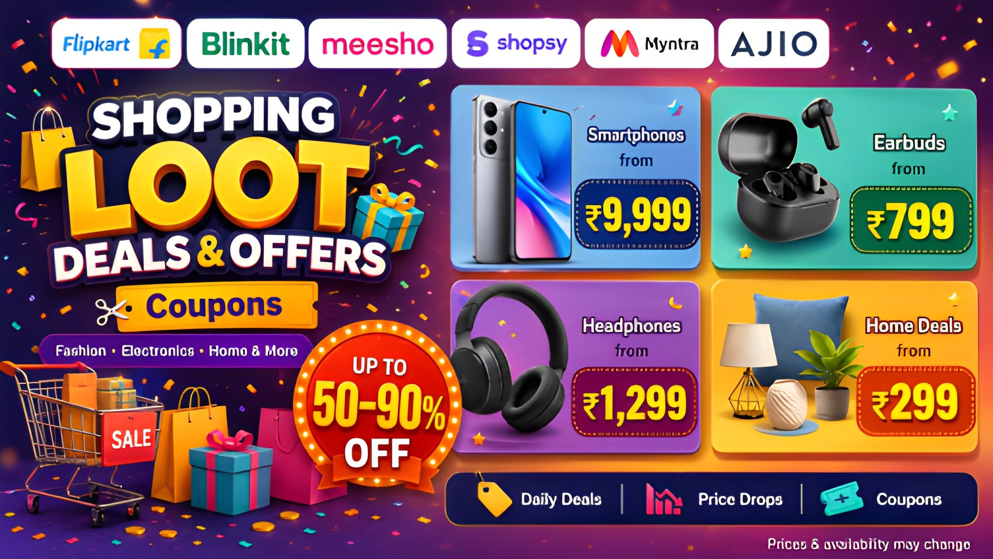 Shopping Loot Deals & Offers | Coupons