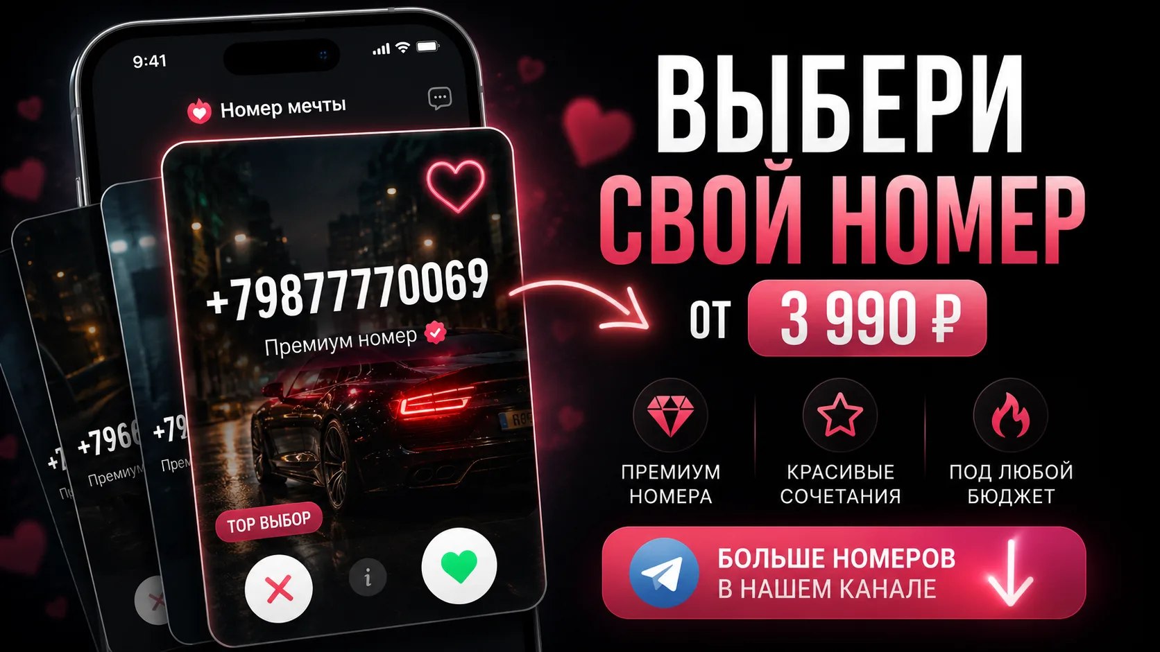 Красивые номера телефонов Vip Nomera