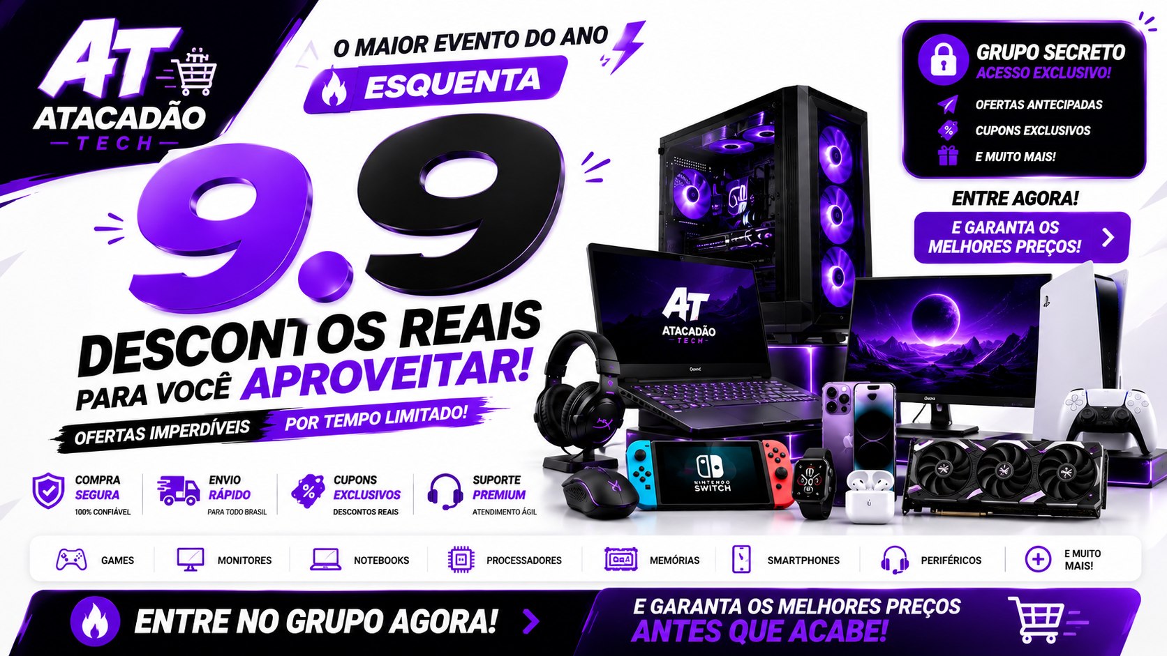 Atacadão Tech (Ofertas de Hardware)
