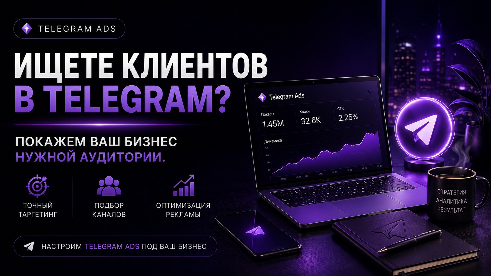 Хавра,реклама в Telegram для бизнеса